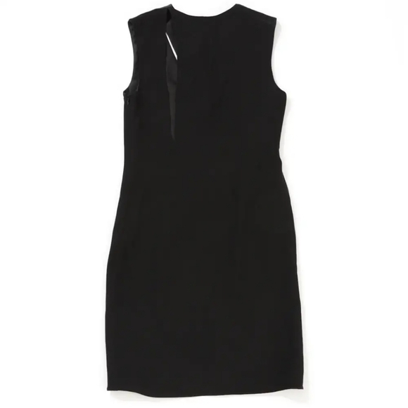 BOUCHRA JARRAR Silk Trim V-Neck Sleeveless Dress 42 - Picture 6 of 16